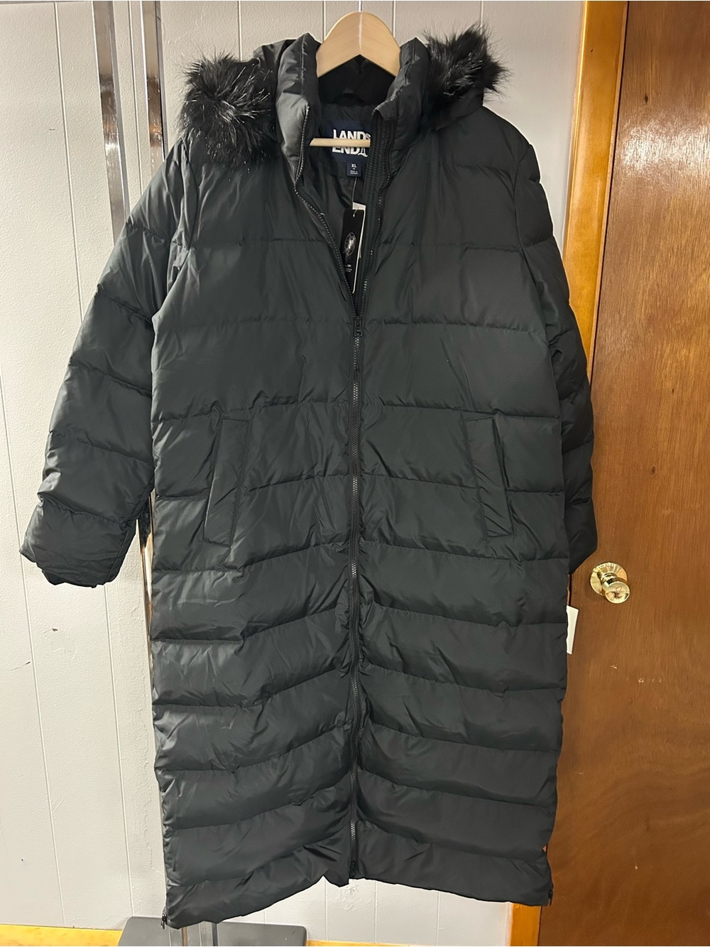 Lands End Max 600 Down Filled Hyper Dry BRAND NEW Water Resistant full length XL